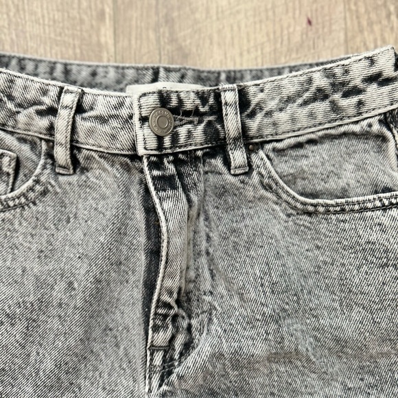 PacSun Gray Denim High Rise Festival Shorts Sz 24 - Picture 2 of 8